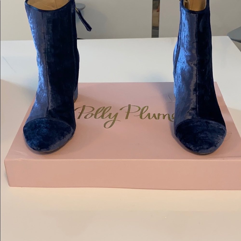 Polly Plume brushed velvet boots